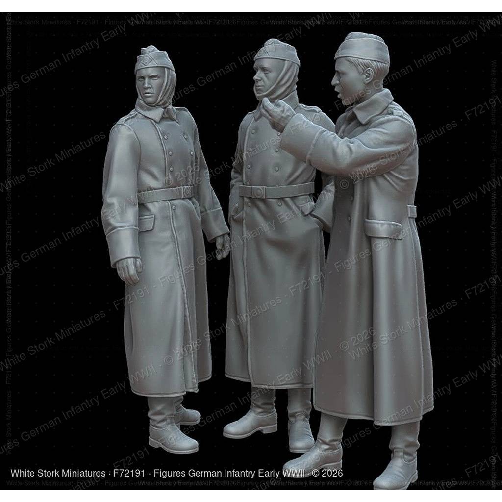 新製品】F72191 1/72 第二次世界大戦初期 ドイツ歩兵 3体 【ネコポス