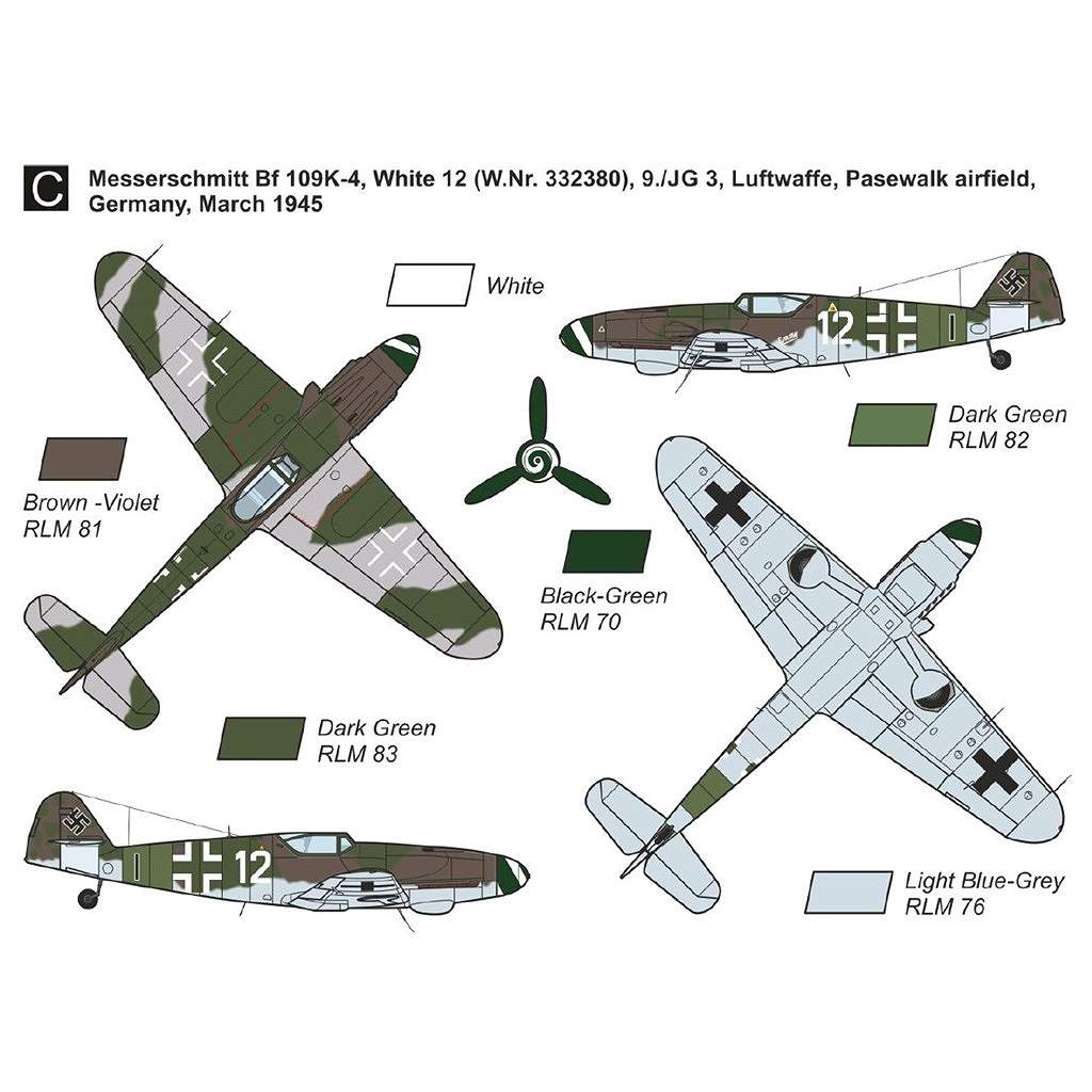 MKM14474N 1/144 Bf109K-4 ���������ե�륹�Ȏ�(2���å���)
