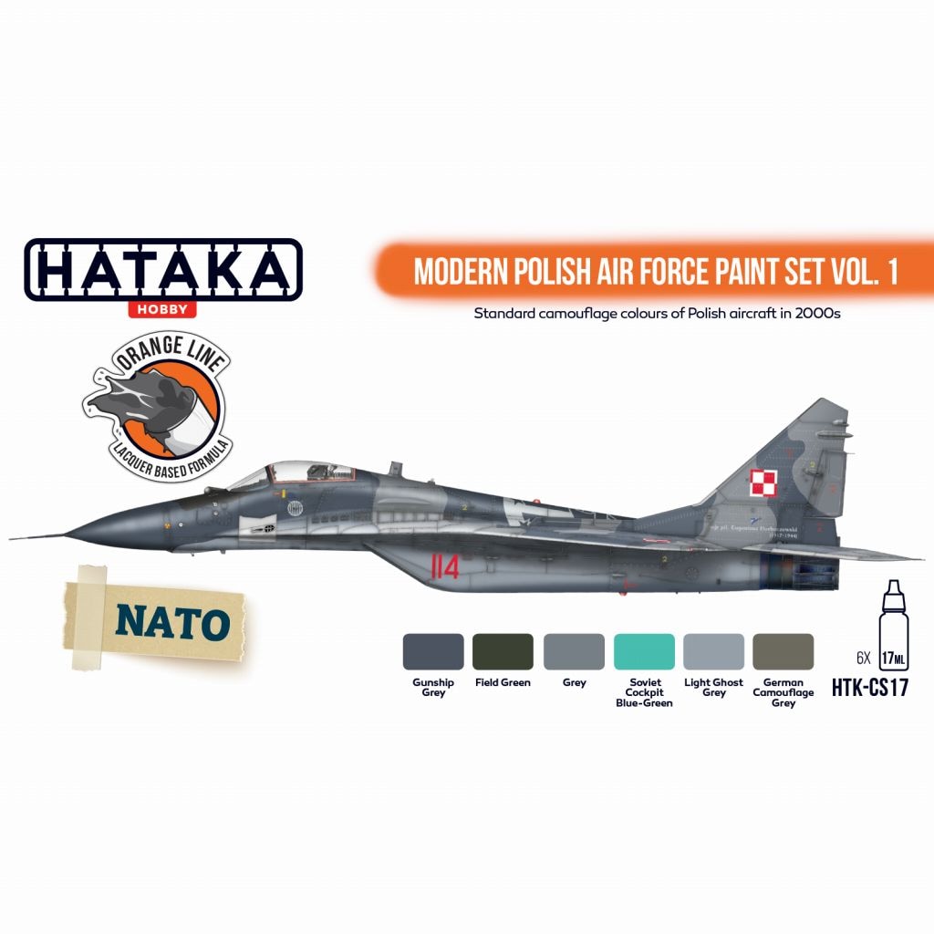 HTK-CS17 現用 ポーランド空軍 Vol.1 ラッカーカラー6本セット