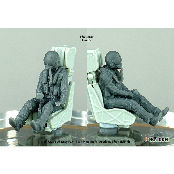 DF72003 1/72 現用 米海軍 F/A-18E/F パイロットセット 3体入り