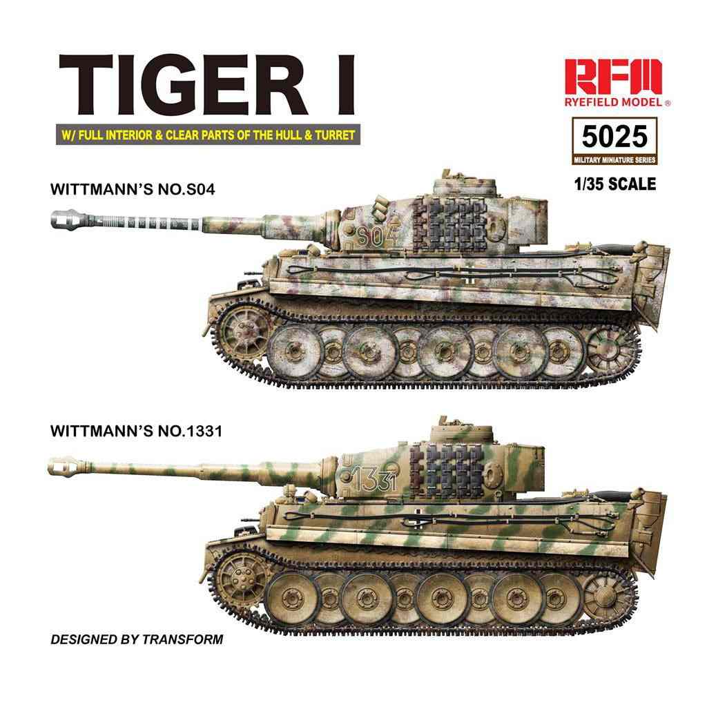 RM-5025 タイガーI 重戦車 前期型 ｢ヴィットマンタイガー｣ w/フル