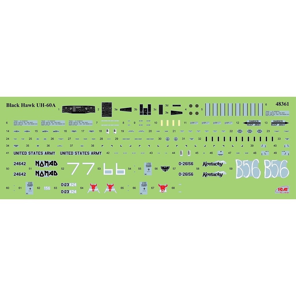 48364 UH-60A �֥�å��ۡ��� w/�ե����奢