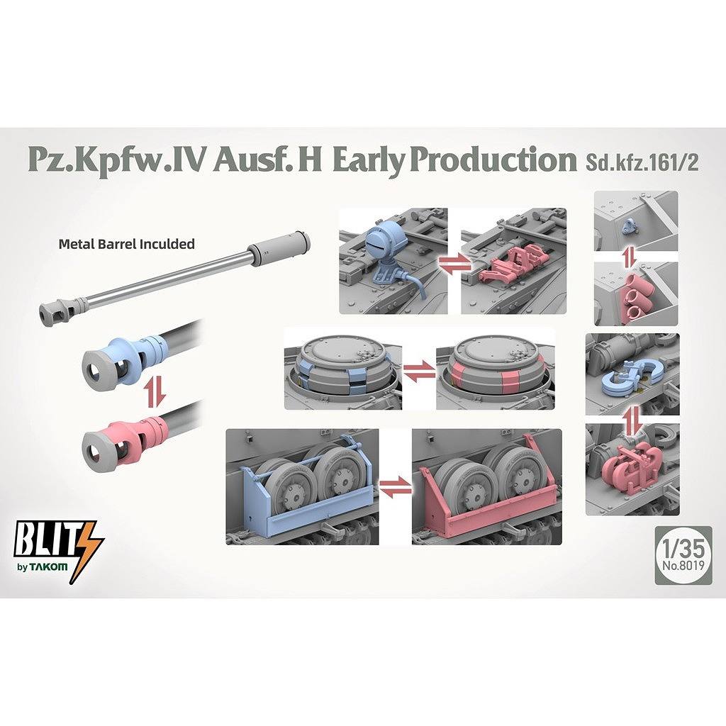 ��ͽ��������8019 1/35 "�֥�å�" Sd.kfz.161/2 IV�����H�� ������