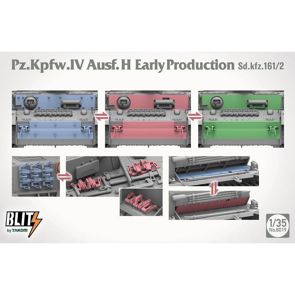��ͽ��������8019 1/35 "�֥�å�" Sd.kfz.161/2 IV�����H�� ������