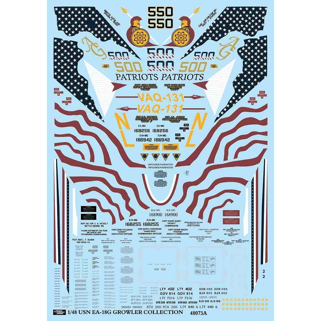 ڿʡ51-4376 1/48 ꥫ F/A-18G 饦顼 VAQ-131 󥵡/VAQ-138 㥱å/VAQ-139 /VAQ-140 ѥȥꥪå