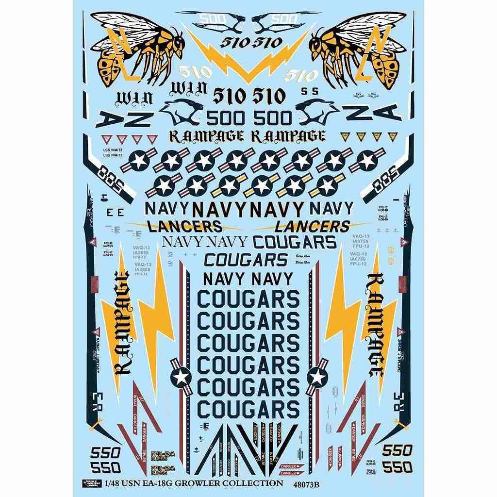 ڿʡ51-4376 1/48 ꥫ F/A-18G 饦顼 VAQ-131 󥵡/VAQ-138 㥱å/VAQ-139 /VAQ-140 ѥȥꥪå