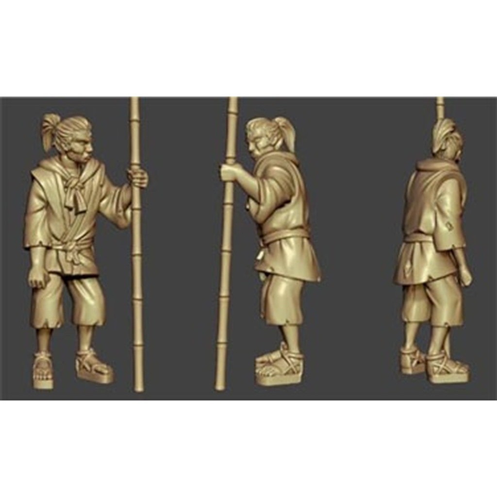 50s ミリタリー　マスコット　戦車　デッドストック　破有 新製品】AH88020 Mr & Mrs History 1/72 戦国時代(日本) 農民兵