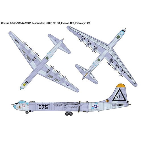 ローデン 1/144 コンベア B-36D/F/H/J ピースメーカー戦略爆撃機 Amazon | ローデン 1/144 アメリカ空軍 コンベア B-36D ピース