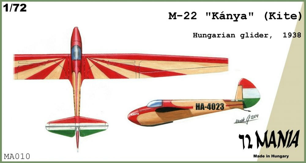 MA010 ハンガリー M-22 Kanya グライダー | バラトンモデル BALATON