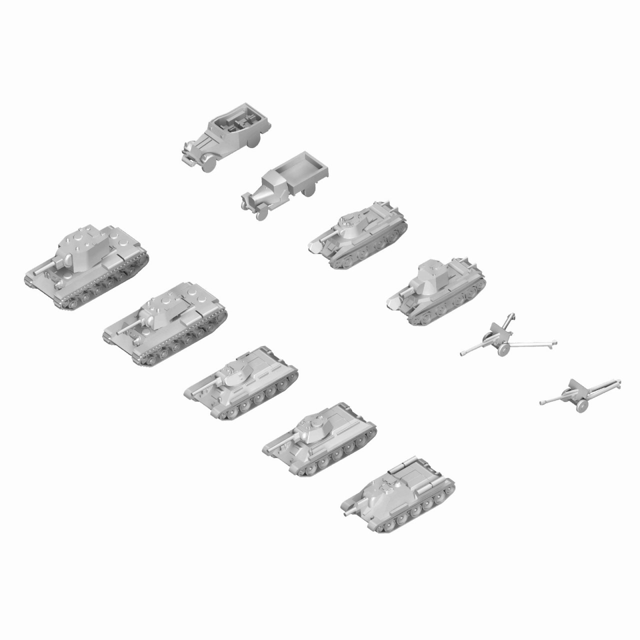 MI06 1/700 WWII ロシア軍用車両セット 1 | ピットロード PIT-ROAD