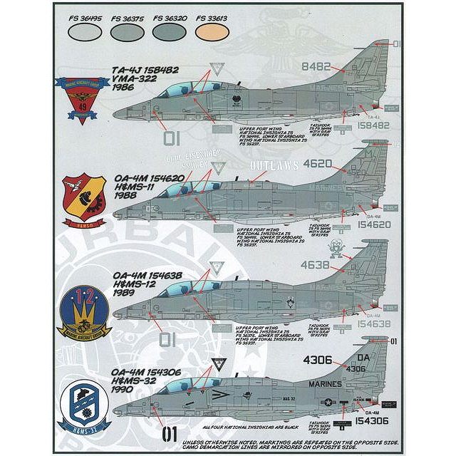 今日まで週末セール！スカイホーク4TB 48-010 A-4 スカイホーク ロービジ | ファーボールエアロデザイン