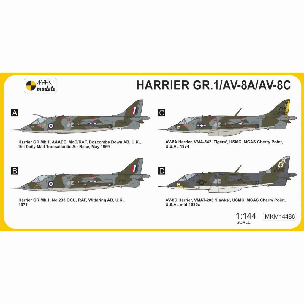 MKM14486 ハリアー GR.1/AV-8A/AV-8C 第一世代 | マークワンモデル