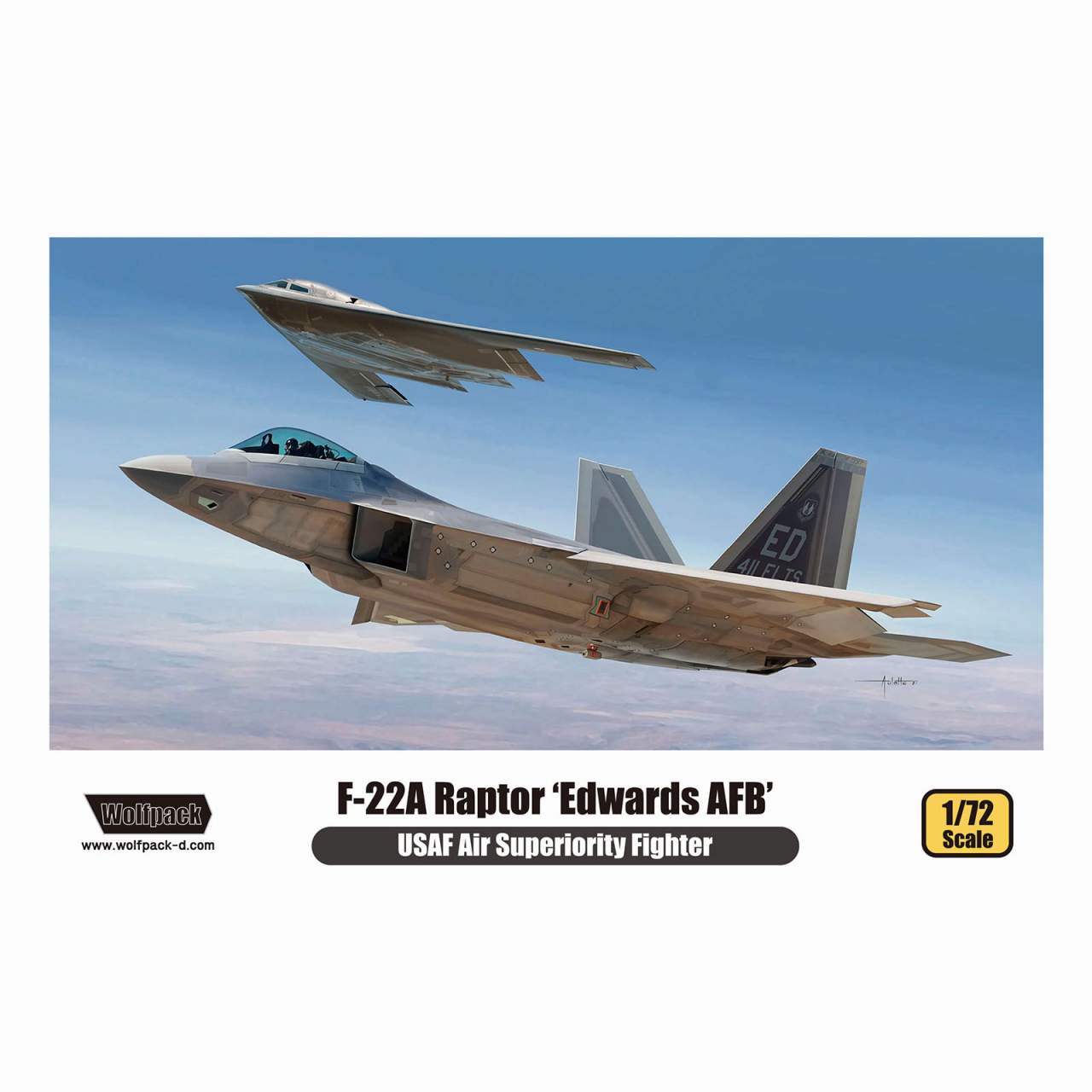WP17210 1/72 F-22A ラプター エドワーズ空軍基地(プレミアム