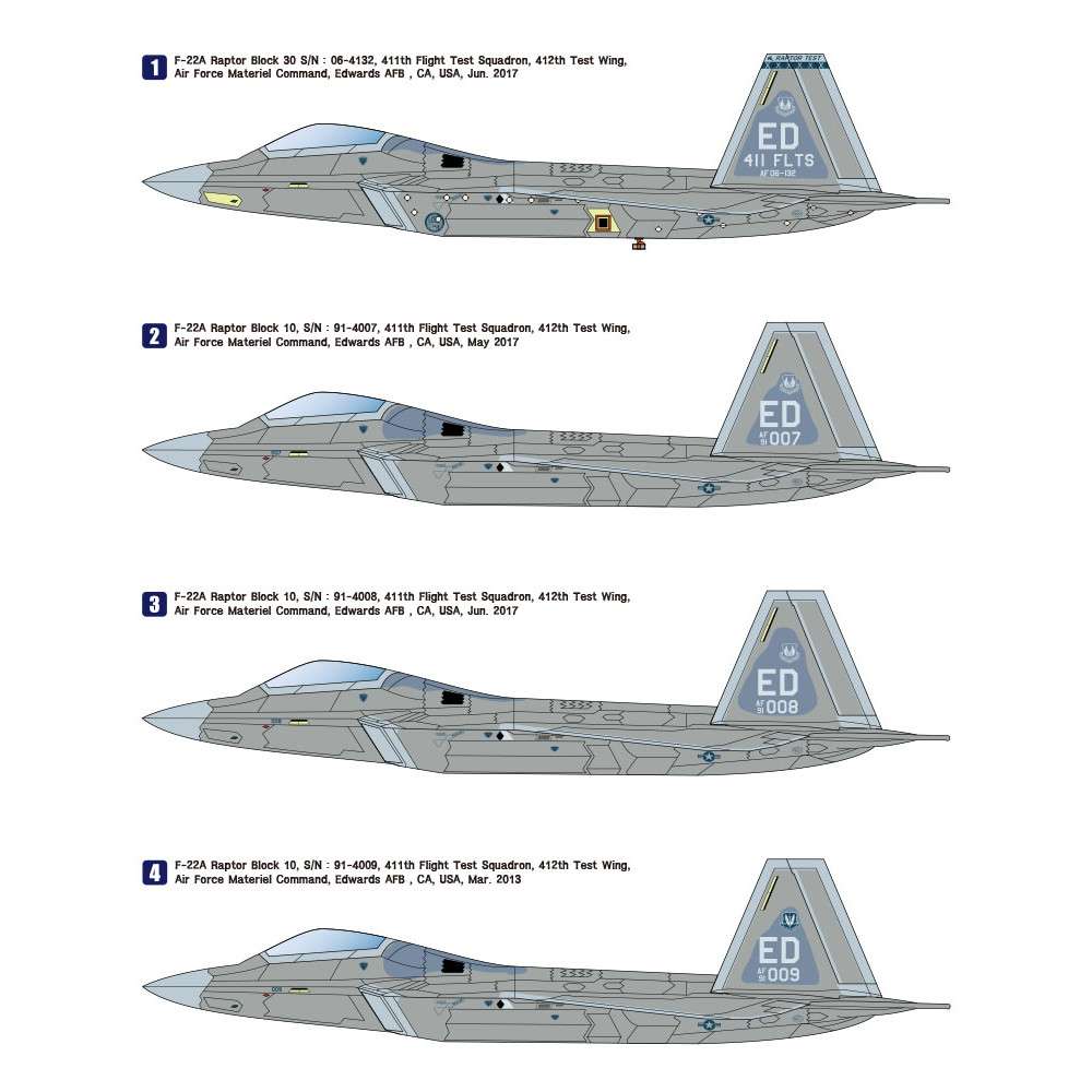 WP17210 1/72 F-22A ラプター エドワーズ空軍基地(プレミアム