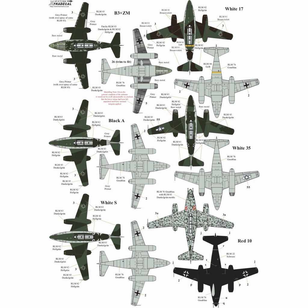 メバル X72304 メッサーシュミット Me262B-1a/B-1U1 & アヴィア CS-92