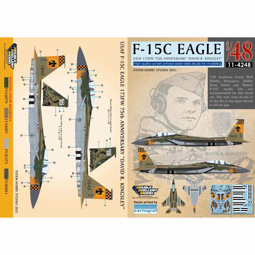 11-4248 ����ꥫ���� F-15C �������� 173FW 75��ǯ �ǥ����åɡ�R�����󥰥��졼