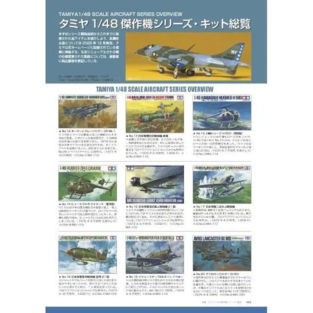 再入荷】飛行機模型スペシャル No.52 特集：タミヤ1/48傑作機シリーズ