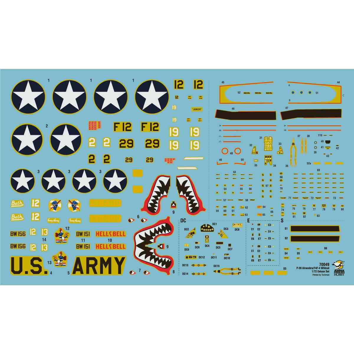 70049 1/72 カクタスエアフォース F4F-4 & P-39 デュアルコンボ