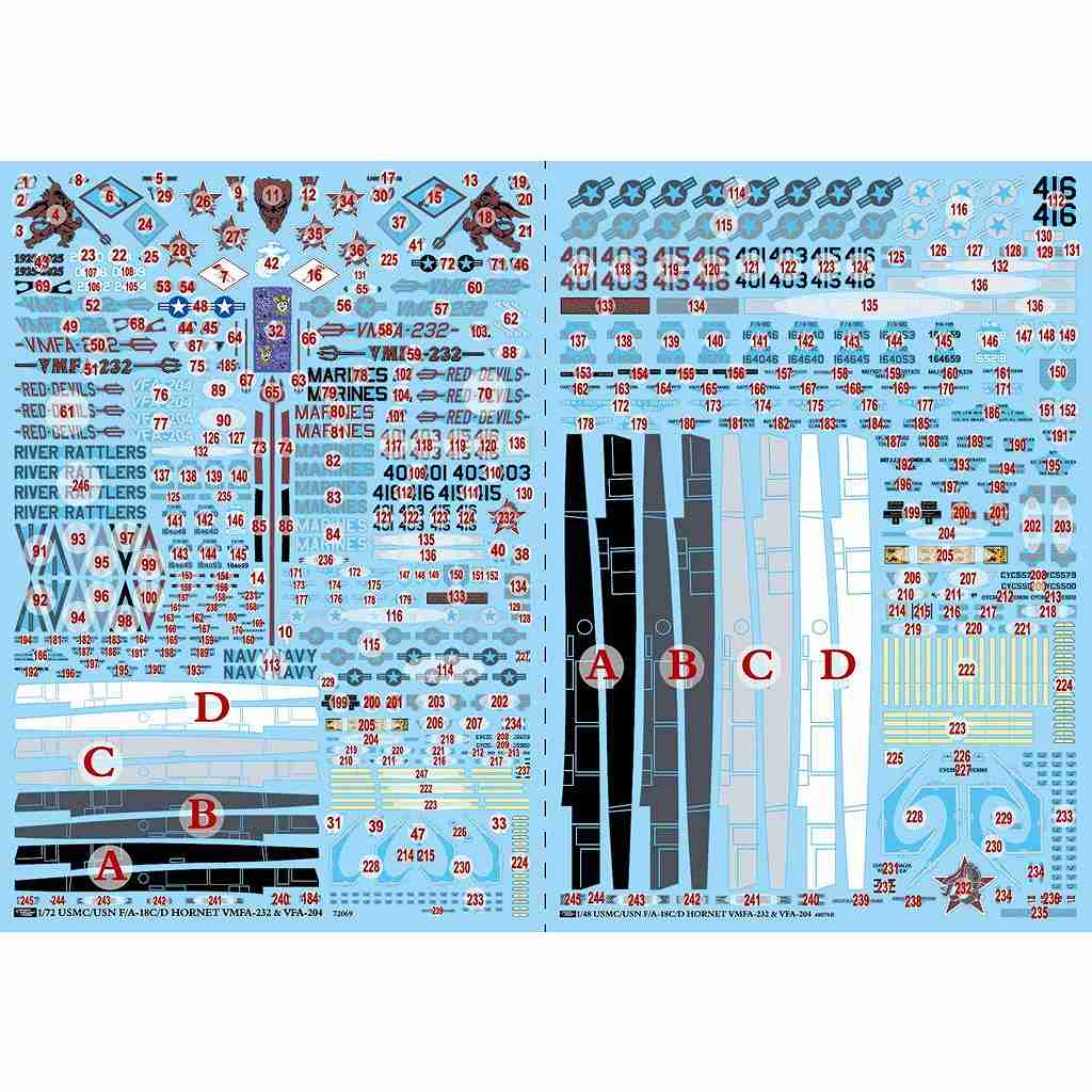 新製品】61-4278 1/48 アメリカ海兵隊/海軍 F/A-18C/D ホーネット VMFA