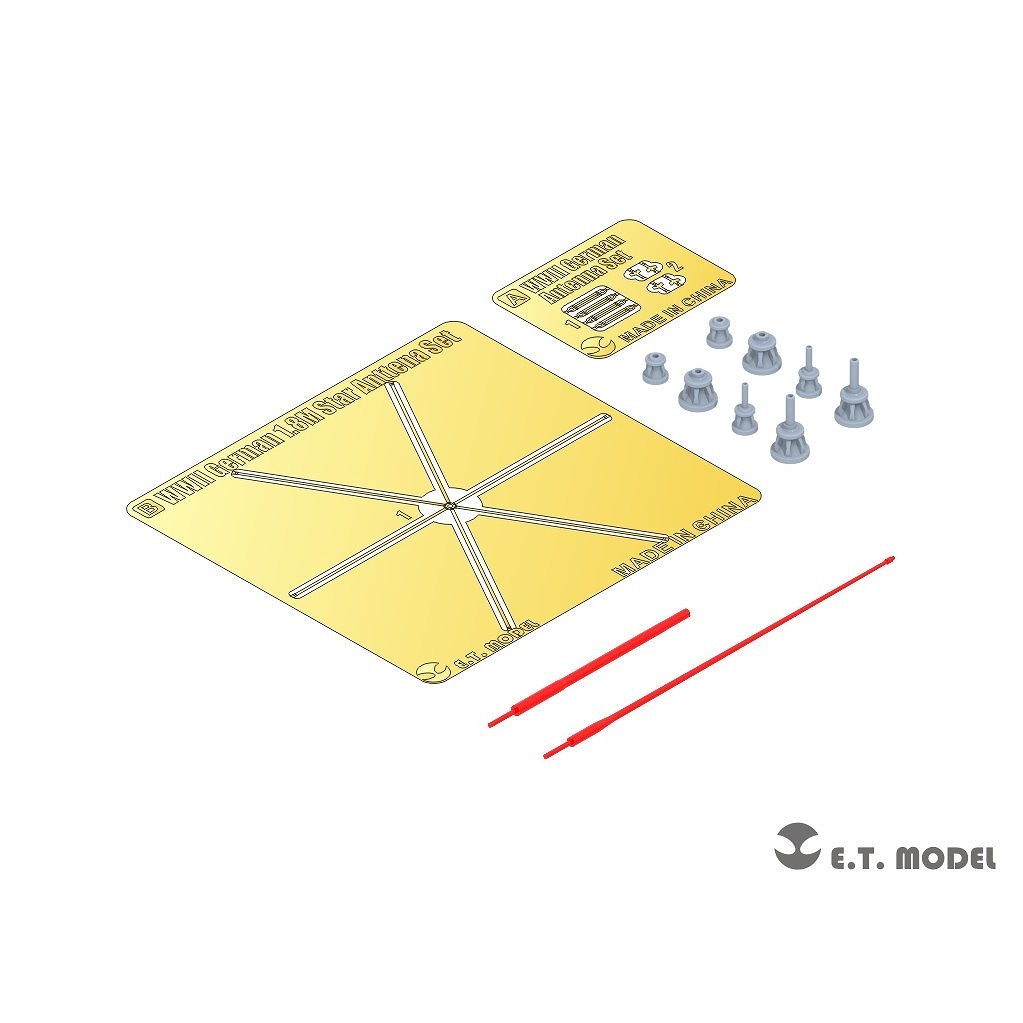 P35-271 1/35 WWII ドイツ 1.8m星形アンテナセット(指揮車輌用) | E.T.