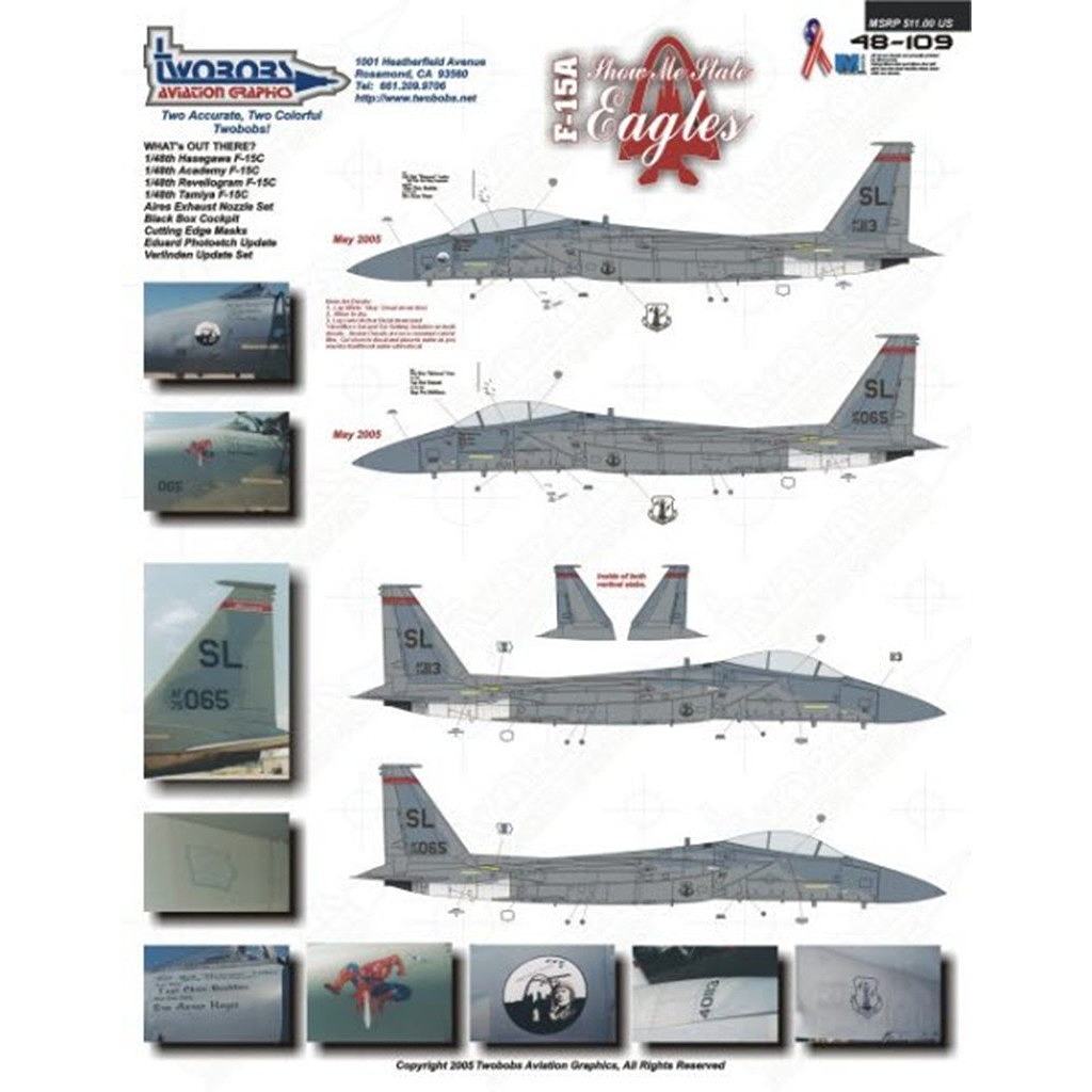 48109 F-15Aショウ ミー ステイト イーグルス タミヤ ハセガワ用