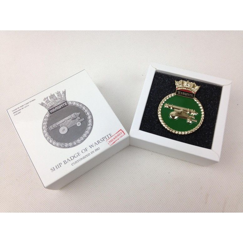 HY004 英国海軍 戦艦 ウォースパイト 紋章 (縦約55mm) | シップヤード