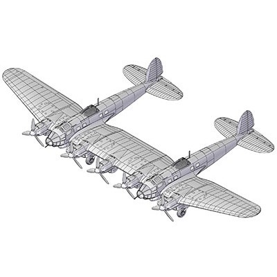 346 ハインケル He111Z-1 グライダー曳航双胴輸送機 | ローデン RODEN