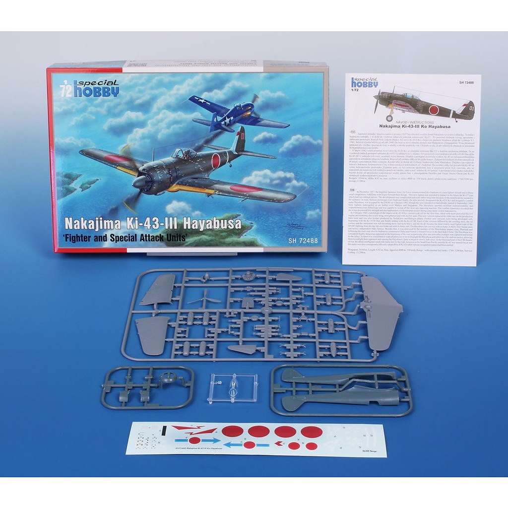 再入荷】SH72488 1/72 中島 キ43-III 甲 隼 ｢戦隊 & 特攻隊