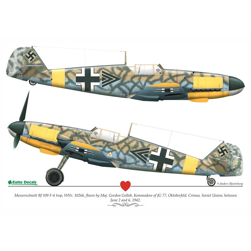 32010 メッサーシュミット Bf109 東部戦線エース | エクシートデカール