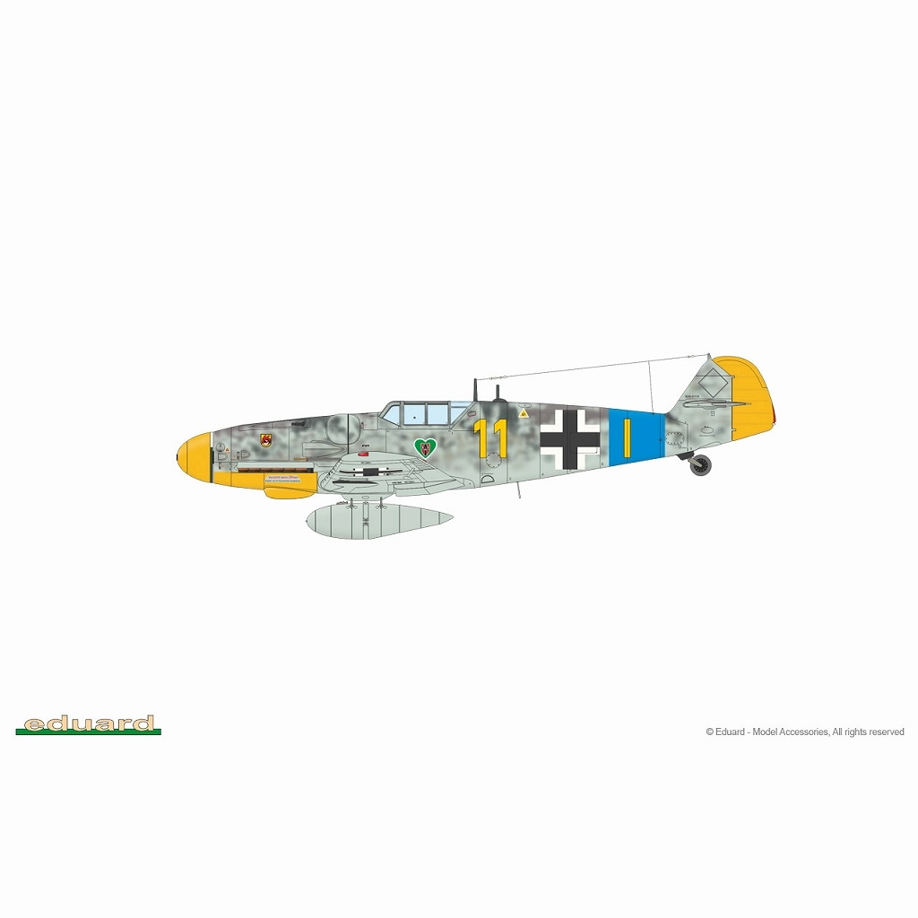2144 1/72 グスタフ パートI メッサーシュミット Bf109G-5/6 デュアル