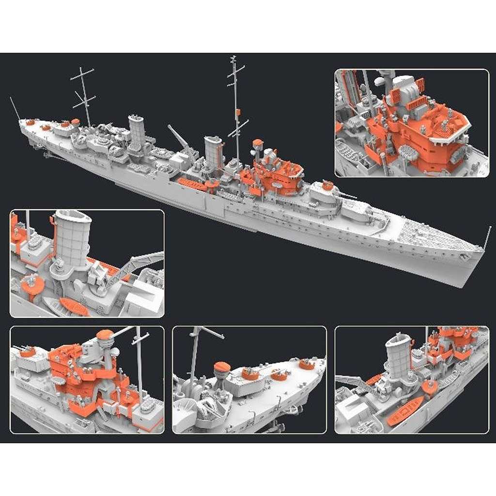 ひろどん アリシューザ級軽巡洋艦 オーロラ FH1157 英国海軍 アリシューザ級軽巡洋艦 オーロラ Aurora 1941年 限定