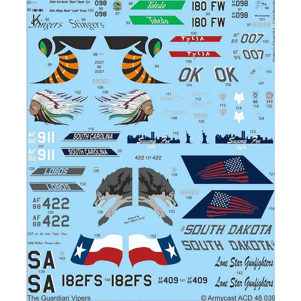 ACD48039 1/48 F-16C �ե����ƥ��󥰥ե��륳�� ����ꥫ������