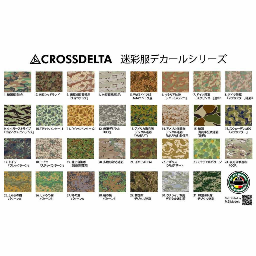 MIL-35-013 1/35 アメリカ海兵隊デジタル迷彩「MARPAT」 | クロス