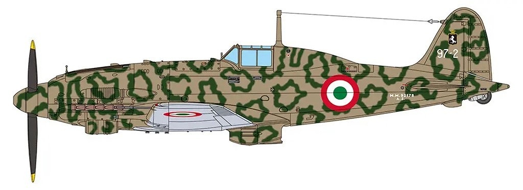 ANR 1/32 MC.205ベルトロ Macchi MC.205 Veltro model do sklejania Italeri 2519