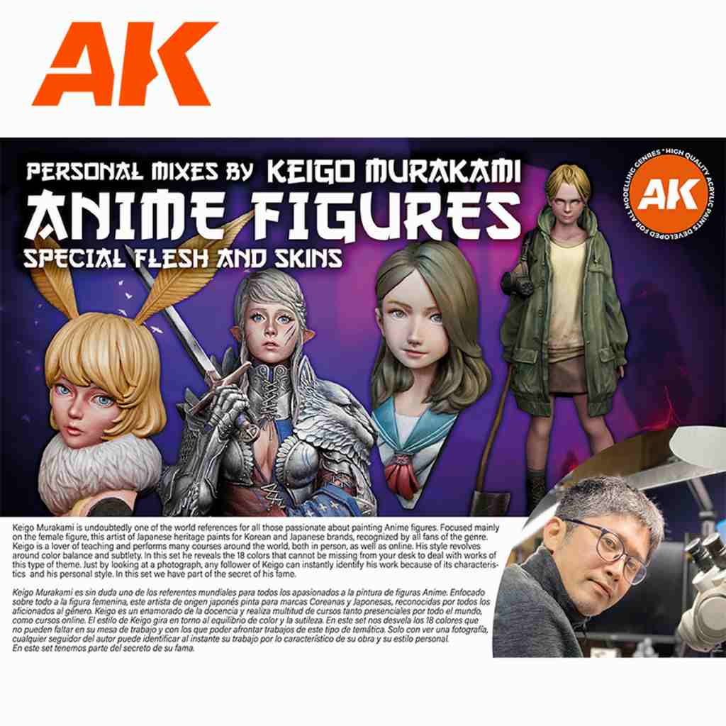 AK11765 アニメフィギュア18色セット by ケイゴ・ムラカミ【AKアクリル