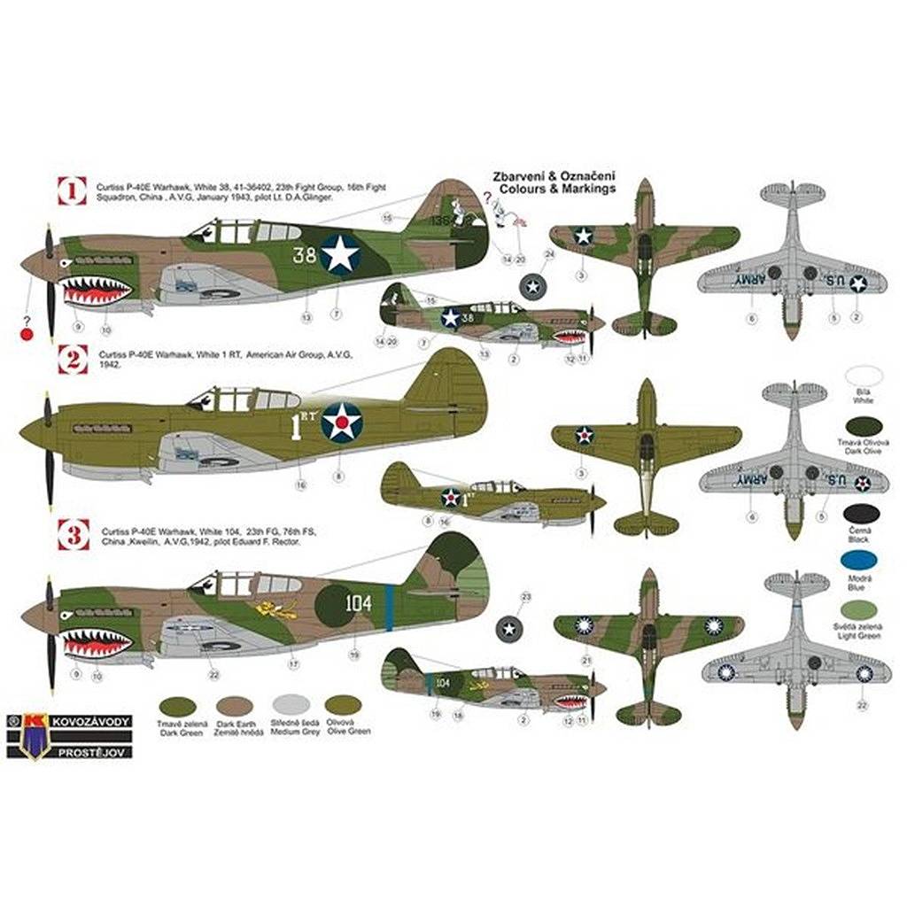 KPM0509 1/72 P-40E ウォーホーク 