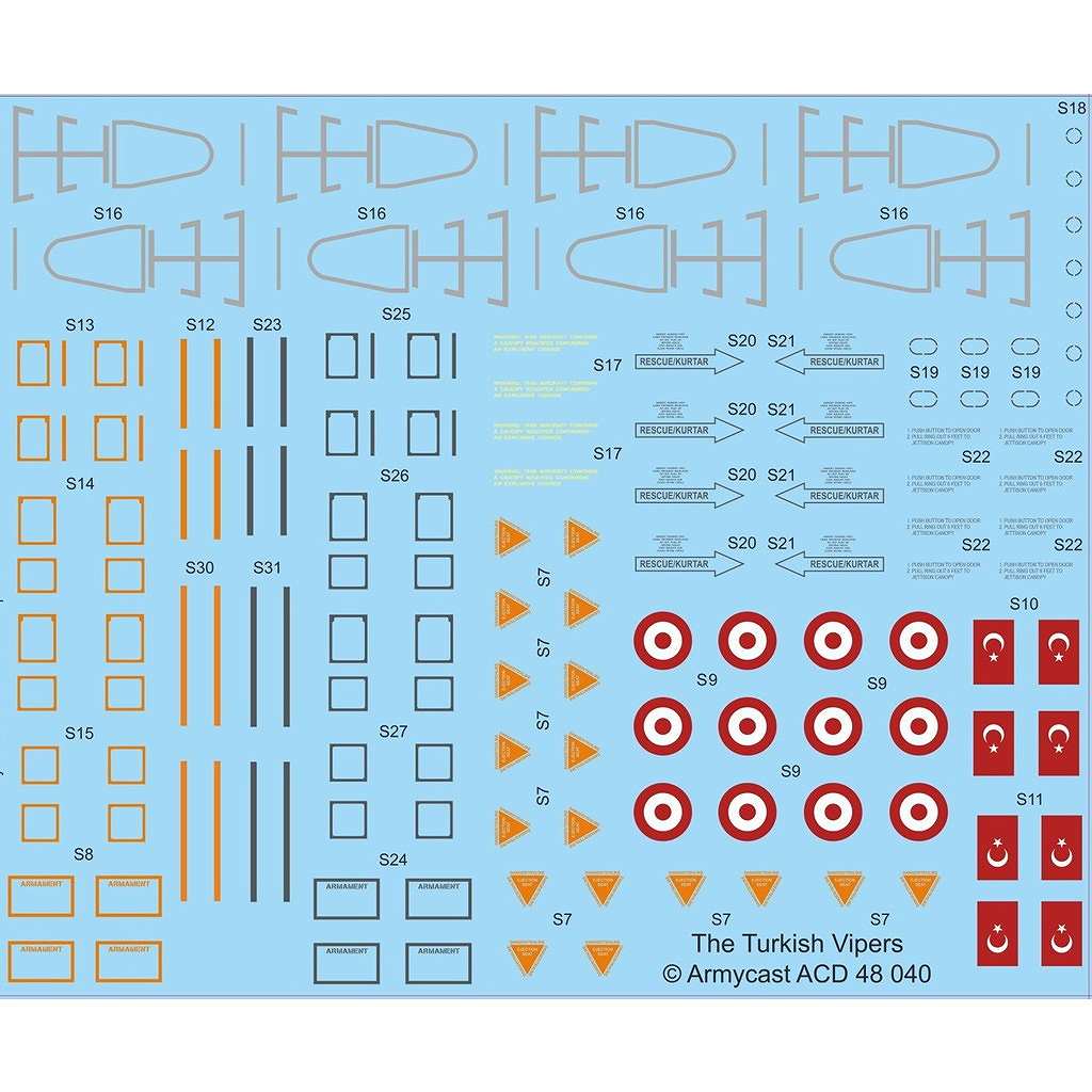 ACD48040 1/48 F-16C/D �ե����ƥ��󥰥ե��륳�� �ȥ륳����