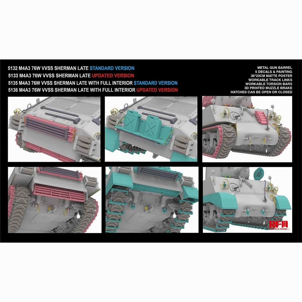 5132 1/35 M4A3 ���㡼�ޥ� 76W VVSS����� �̾���