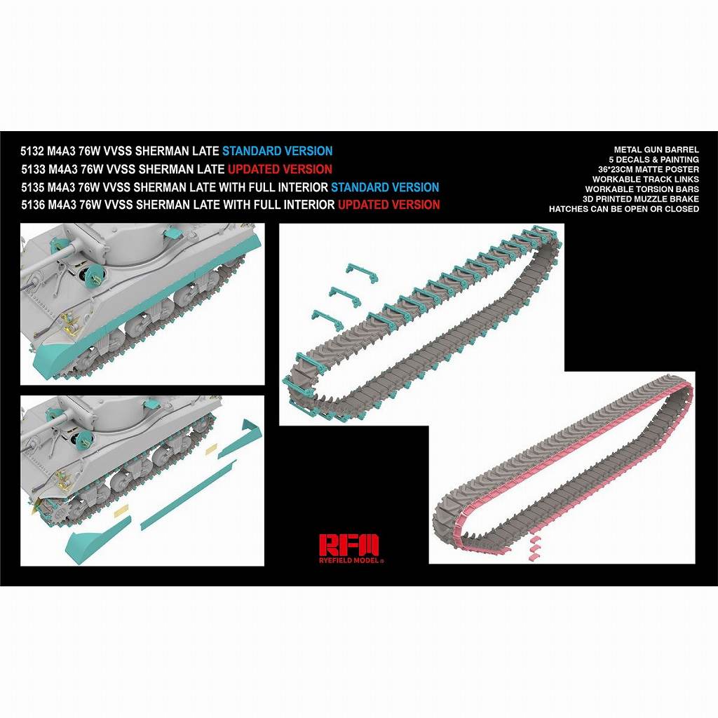 5132 1/35 M4A3 ���㡼�ޥ� 76W VVSS����� �̾���