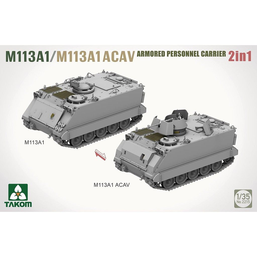 ��ͽ��������2215 1/35 M113A1/M113A1 ACAV ����ʼ��͢����/���õ�ʼ��Ʈ�� 2in1