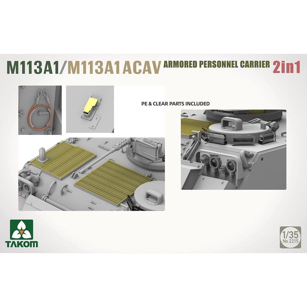 ��ͽ��������2215 1/35 M113A1/M113A1 ACAV ����ʼ��͢����/���õ�ʼ��Ʈ�� 2in1