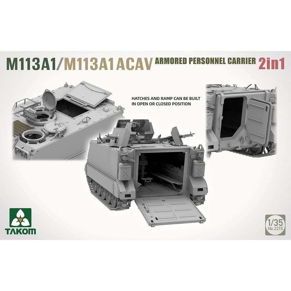 ��ͽ��������2215 1/35 M113A1/M113A1 ACAV ����ʼ��͢����/���õ�ʼ��Ʈ�� 2in1