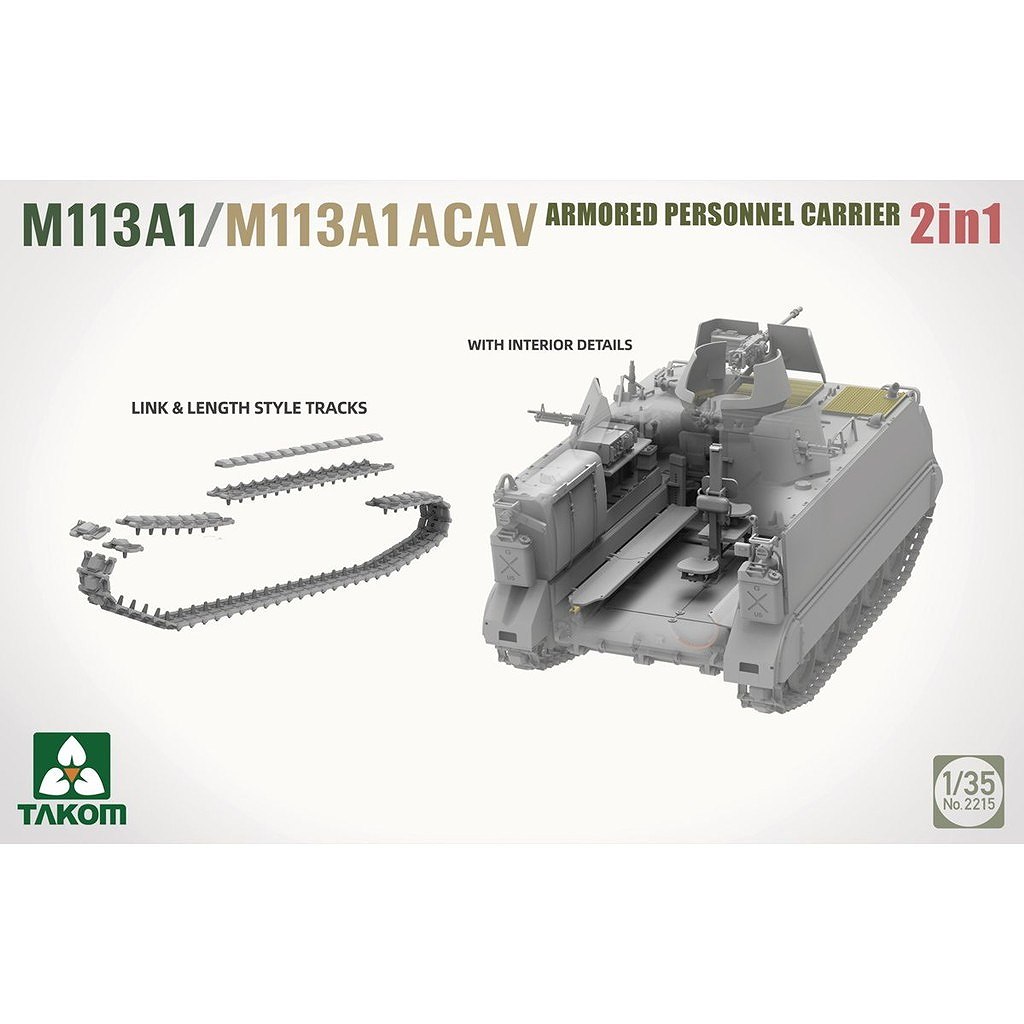 ��ͽ��������2215 1/35 M113A1/M113A1 ACAV ����ʼ��͢����/���õ�ʼ��Ʈ�� 2in1