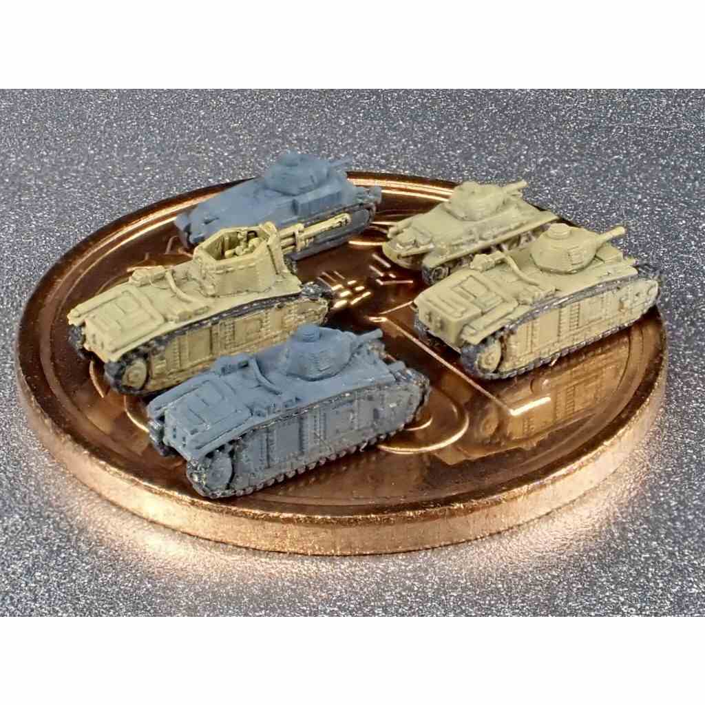 G34 ドイツ軍 鹵獲車両F1セット B-2 740(f), B-2(f), leFH18-3
