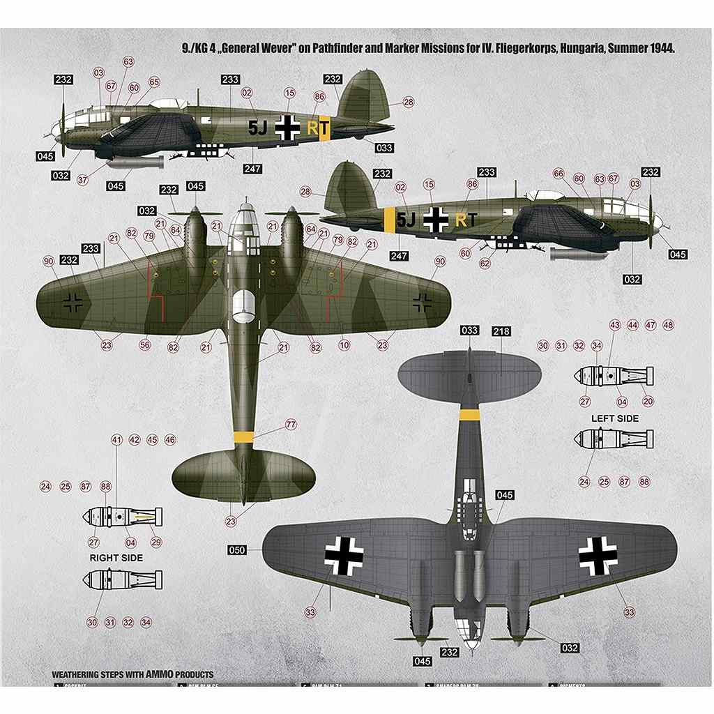 新製品】BF-018 WWII ドイツ爆撃機 ハインケル He111H-6 | ボーダー