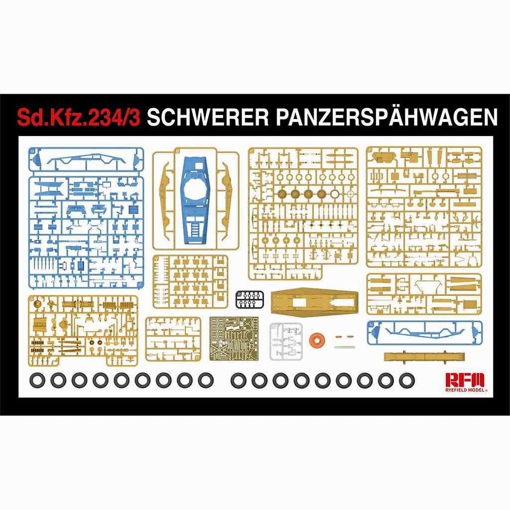 5134 1/35 Sd.Kfz.234/3 ����ĥ���7.5cmˤ��� 8�ؽ������廡��