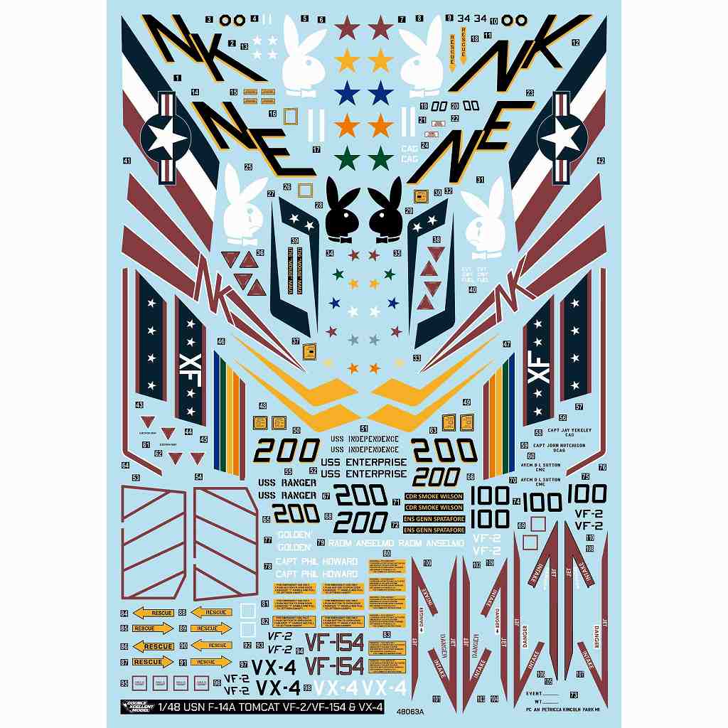 41-4268 1/48 アメリカ海軍 F-14A トムキャット VF-2/VX-4/VF-154 トム