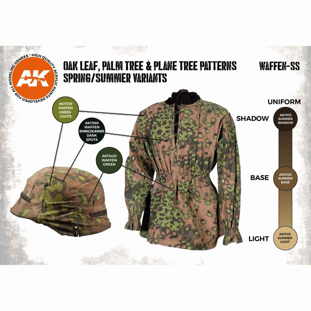 AK11626 武装SS春夏カモフラージュカラーセット (17mlx6本) 【AK
