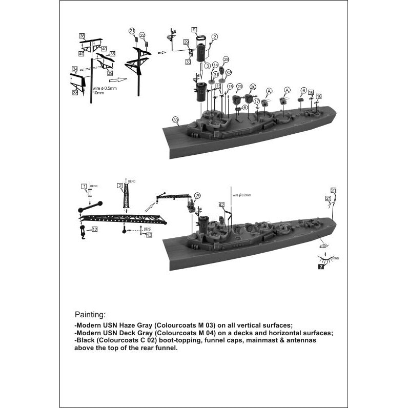 7072 嚮導駆逐艦 DL-1 ノーフォーク Norfolk 1953 | ニコモデル NIKO