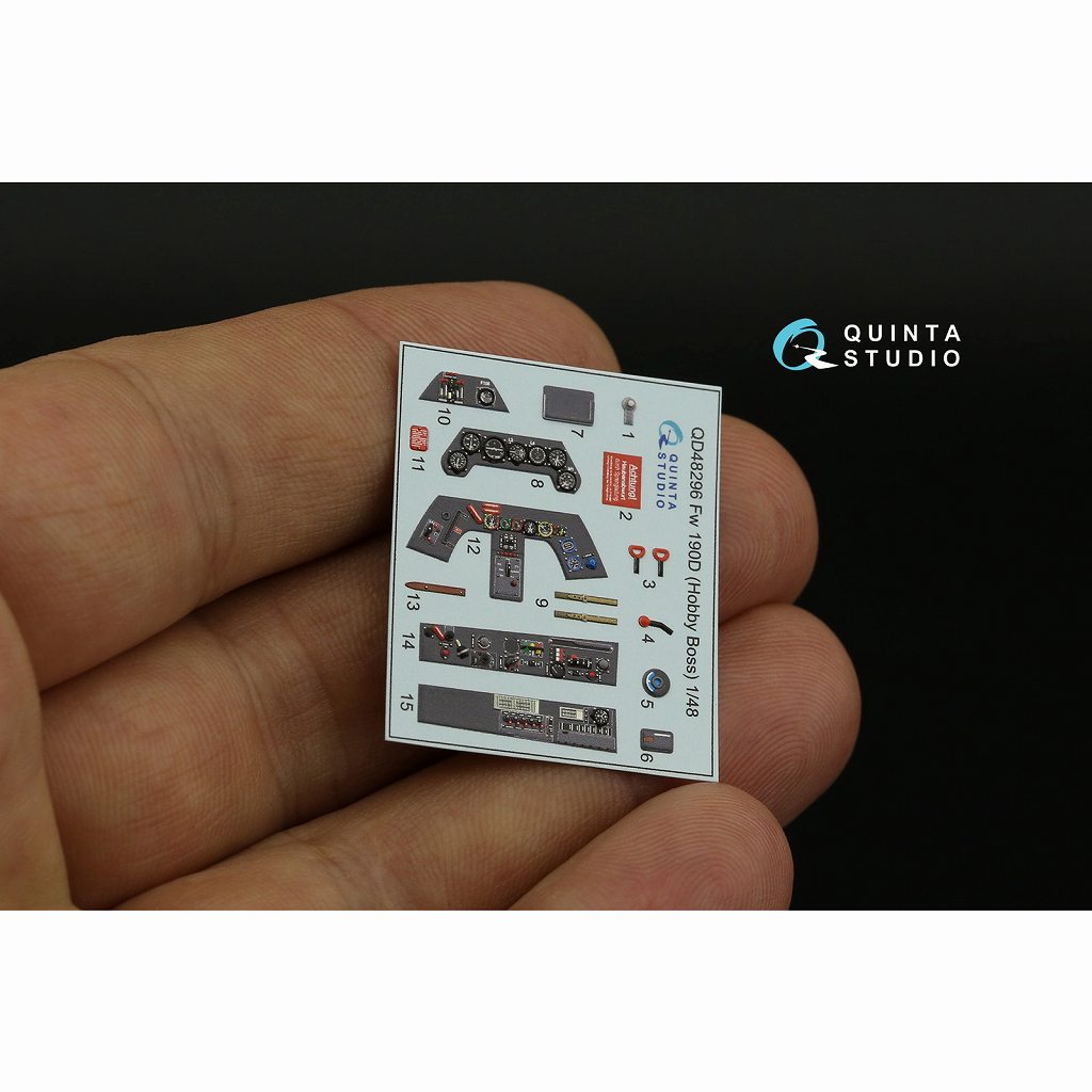 QD48296 1/48 フォッケウルフ Fw190D-9 内装カラー3Dデカール